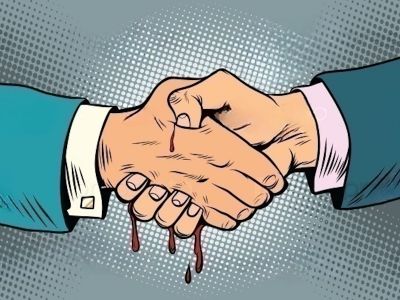 Рукопожатие тирана. Иллюстрация: rusmonitor.com Рукопожатие тирана. Иллюстрация: rusmonitor.com